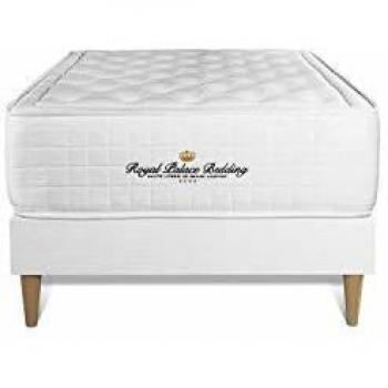 Sommier KIT Blanc avec matelas à mémoire de forme Buckingham 90x190