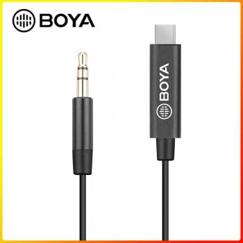 Cable 3,5 mm macho a USB‑C BOYA by‑K2 20 cm