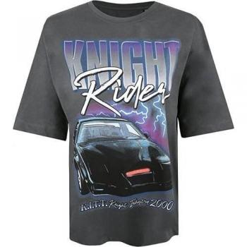 Camiseta Ancha Knight Rider Mujer K.I.T.T 2000