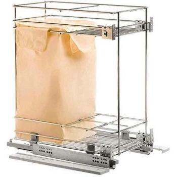 Panier de rangement coulissant pour pain et bouteilles