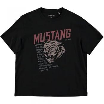 Mustang T-Shirt Floris 1015457 Schwarz Relaxed Fit L Damen
