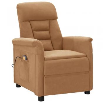 Fauteuil de massage design Taupe Similicuir daim
