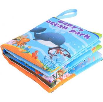Interactive Stereoscopic Animal Cloth Book for Babies