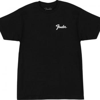 Tee Fender Noir avec Logo Transition M
