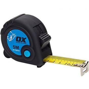 OX Tools 5m Black/Blue Metric Measuring Tape