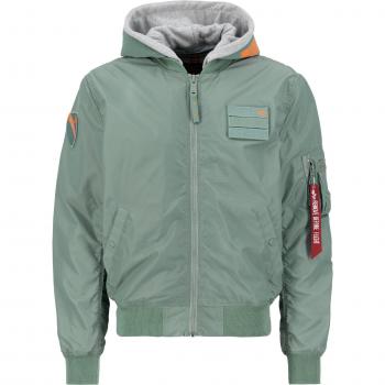 Custom-MA‑1 T-Shirt-Hooded Jacket von Alpha Industries in Dusty Green