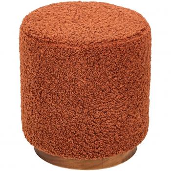 Pouf de Salon en bois rouge design