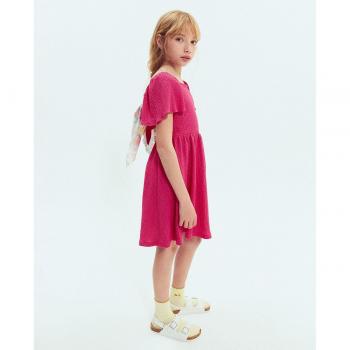 Vestido de niña Sfera con tejido arrugado