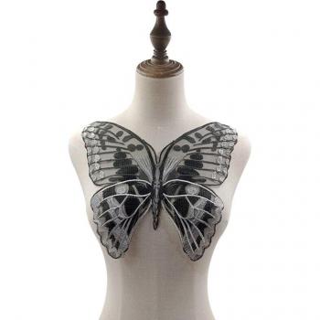 Tissu Papillon Nocturne Patch‑Bricolage