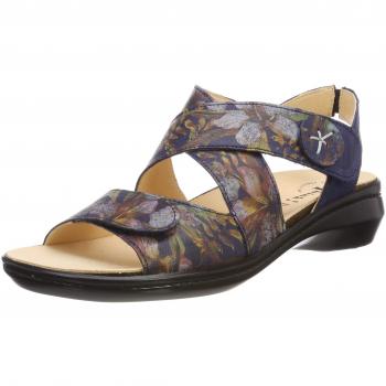 Think! Damen Camilla Slingback Sandalen, Blau (Indigo/Kombi 90), 42 EU