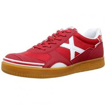 UK Men’s 6.5 Munich Gresca Indoor Football Shoes – Red Color