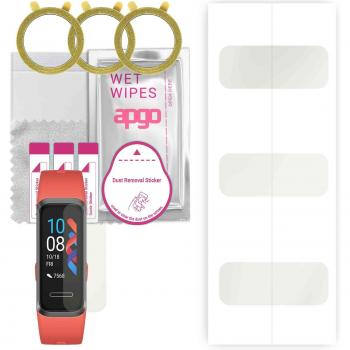 Band 4 Shield: 3× Protector de Hidrogel con Capa Posicionadora