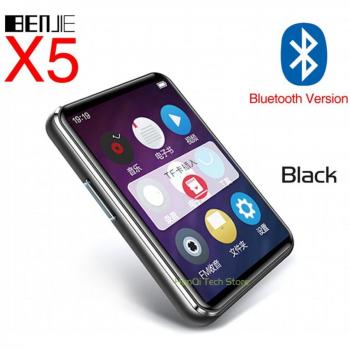 BENJIE X5 Bluetooth Music Player with Touch Screen, FM Radio, Video Playback, E-Book Reader, 8GB/16GB Storage, and Speaker