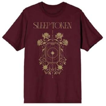 Maroon Sleep Token Even In Arcadia Tee – Size L, Caramel Print
