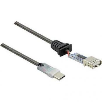 Cavo USB 2.0 10 m Nero con Spina USB-C e Presa USB-A