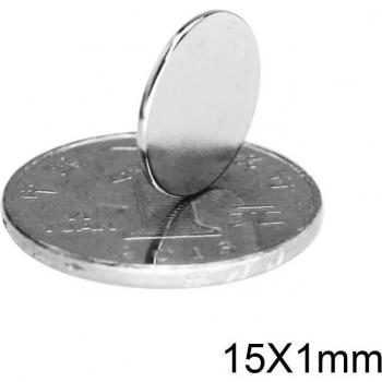 100pcs 15x1mm Neodymium Magnets
