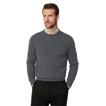 Hackett Maglione Grigio a Treccia L