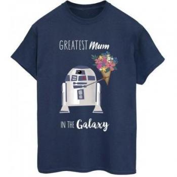 Star Wars Ladies R2D2 Mum Cotton Boyfriend Tee XXL