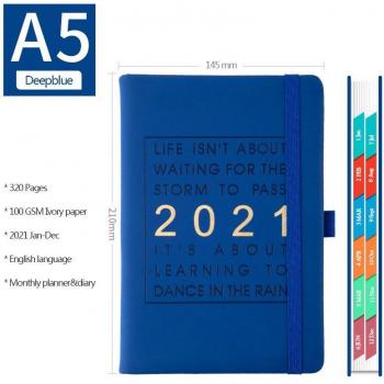 Thicken Notebook: Jan-Dec Agenda