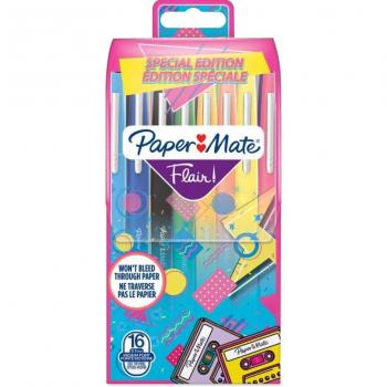 Paper:Mate Flair RETRO Fasermaler 16 Farben