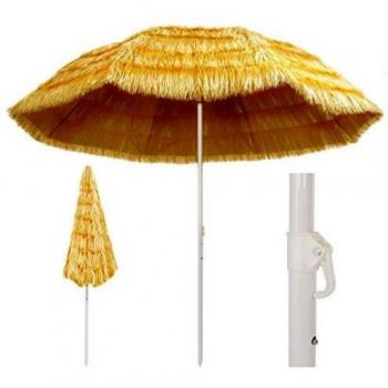 Aloha Shade 300 cm Natural Beach Umbrella – Hawaii Style