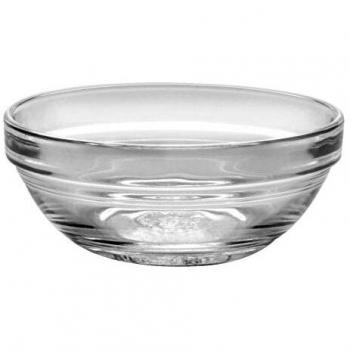 Duralex Lys Glass Stacking Bowls, Kitchen Serving Set of 4, Clear