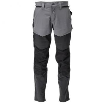 Stone Grey/Black Mascot Custom Pants with Knee Protection, L32W28.5