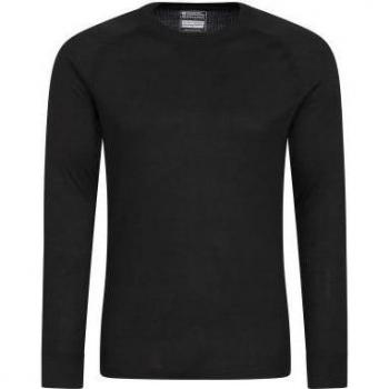 Mountain Warehouse Talus Herren Langarm Thermo‑Top – Rundhals, XXL – Khakigrün