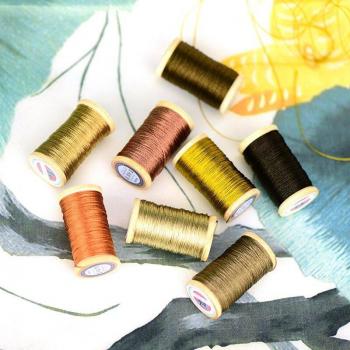 Khaki 0.3mm Polyamide Tassel Thread