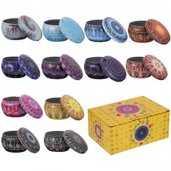 Kit Latas Portátiles para Velas 12×6oz, Tapa Hermética