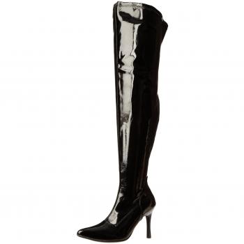 Pleaser Damen Overknee-Stiefel Lust-3000x, Ungefüttert, Schwarz, 41