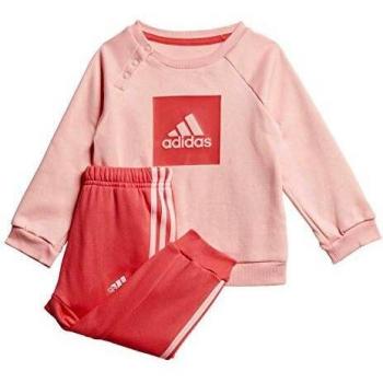 Adidas I 3Slogo Jog Fl Tuta Unisex Bambini Top Glory Pink / Core Pink Bottom Core Pink S17 / Glory Pink S20 1824M