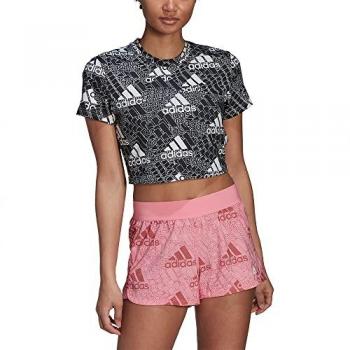 Top Corto Donna Aeroready Adidas Stampato