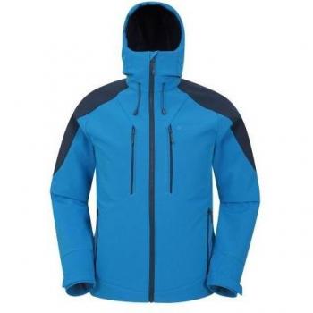 Mountain Warehouse Radius-Jacke für Herren aus recyceltem Softshell XL schwarz