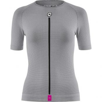 Assos Kurzarm-Funktionsunterhemd Damen Sommer NS Skin P1 grau