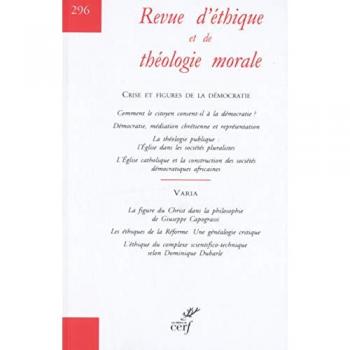 Ethique et théologie morale revue n° 296