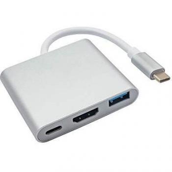 Akyga USB-C Dockingstation AK-AD-57 mit USB 3.0 Hub, Weiß