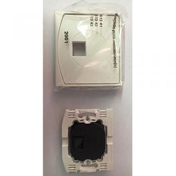 Numeris RJ45 Ethernet Wall Plate Kit – Series 2001 Lumière, White Finish