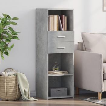 Concrete Grey Highboard 40x42.5x124 cm vidaXL