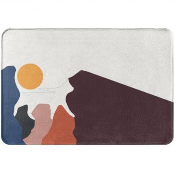Rainbow Peak Geometric Landscape Anti-Slip Mat