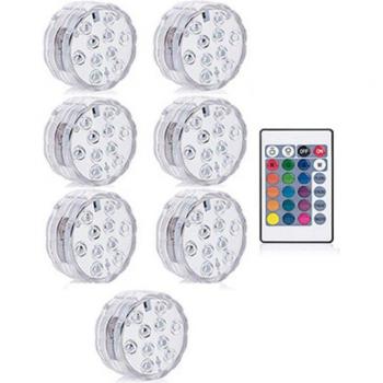 10 Lampes de Décoration Submersibles RGB à Piles