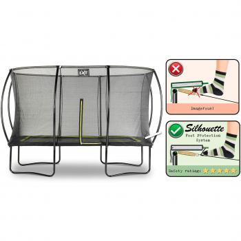 Exit Silhouette Trampolin 244 x 366 cm, schwarz