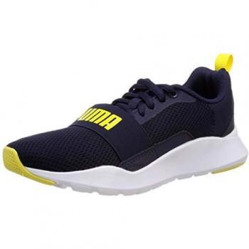 Puma Wired Jr Kinder Sneaker, Peacoat-Blazing Yellow