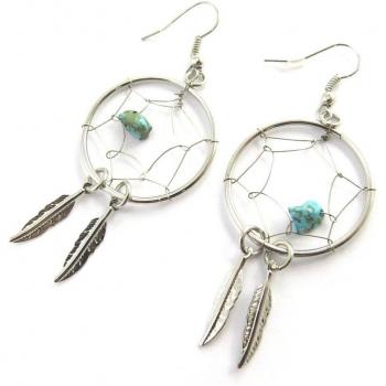 Les Trésors De Lily Silver Turquoise Navajo Studs – M8138