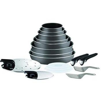 Tefal Set de Sartenes y Cazos con Mango Extraíble