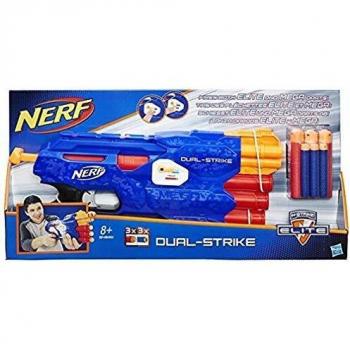 PISTOLA NERF N-STRIKE DUAL-STRIKE 6 BALAS