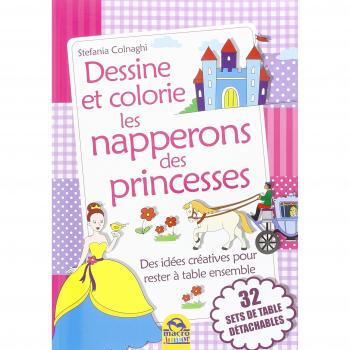 Dessine et colorie les napperons des princesses