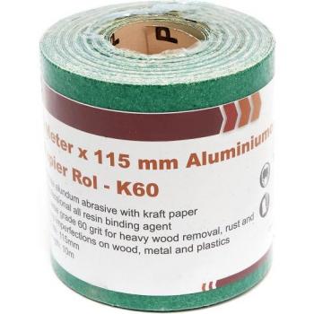 Rouleau abrasif en oxyde d'aluminium 10 m x 115 mm