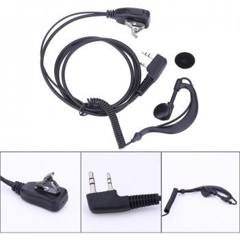 2 Pin Interphone Earphone with Microphone for BAOFENG UV5R/KENWOOD/HYT