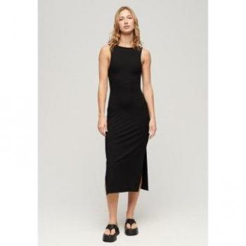 Superdry Half-Long Damesjurk – Elegant Gedraaide Rug